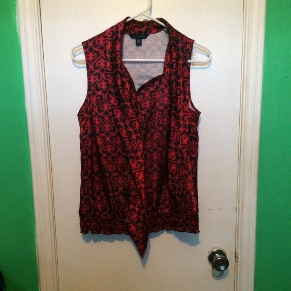 Tommy Hilfiger red & black halter tank - Picture 4 of 6